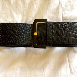 Ted Baker - Black leather Waist Belt